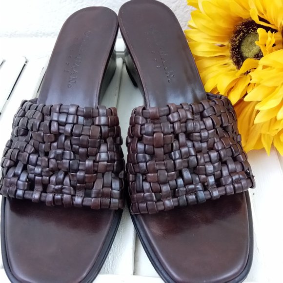 Cole Haan | Brown Slip-on Wedge Sandals - … - Picture 5 of 8